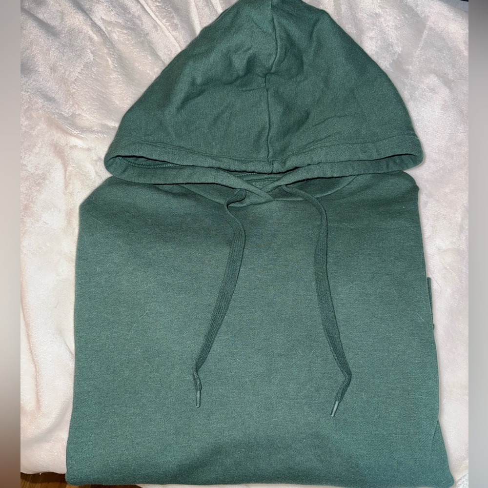 Green hoodie